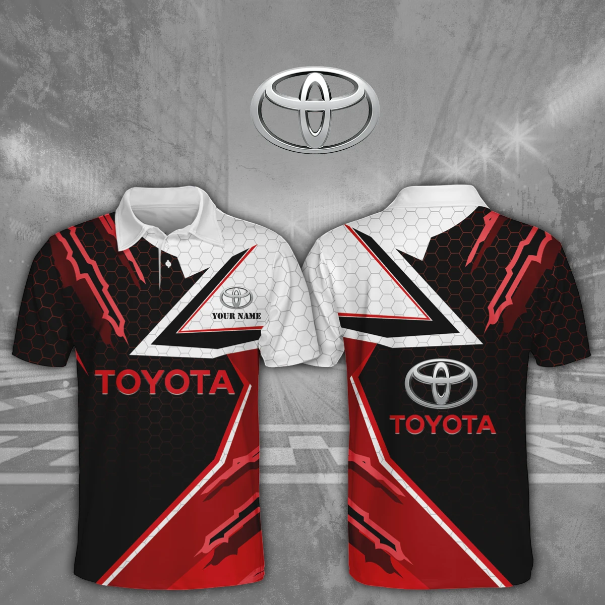 Toyota 3D Polo Shirt Custom Your Name Toyota 3D Polo Shirt Custom Your Name