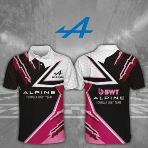 Alpine F1 Team Racing 3D Polo Shirt Custom Your Name