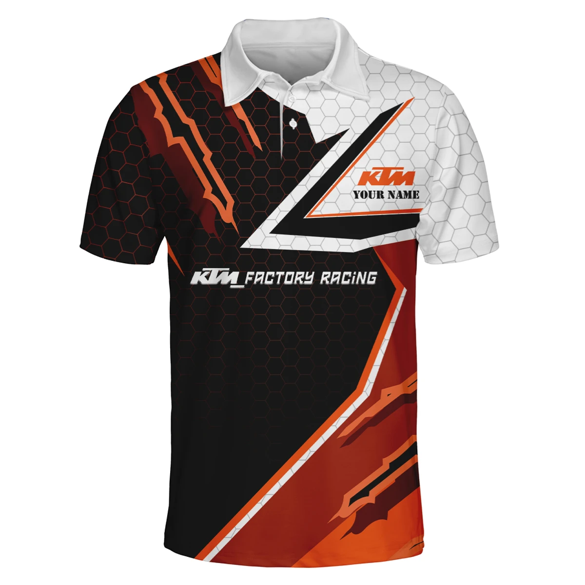 Red Bull KTM Factory Racing 3D Polo Shirt Custom Your Name Red Bull KTM Factory Racing 3D Polo Shirt Custom Your Name