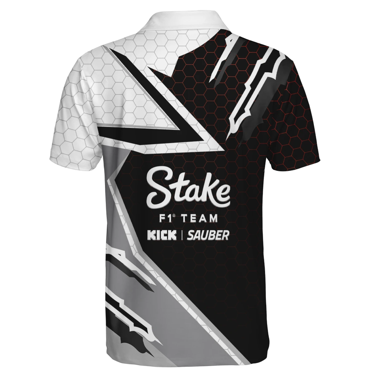 Stake F1 Team Kick Sauber 3D Polo Shirt Custom Your Name Stake F1 Team Kick Sauber 3D Polo Shirt Custom Your Name