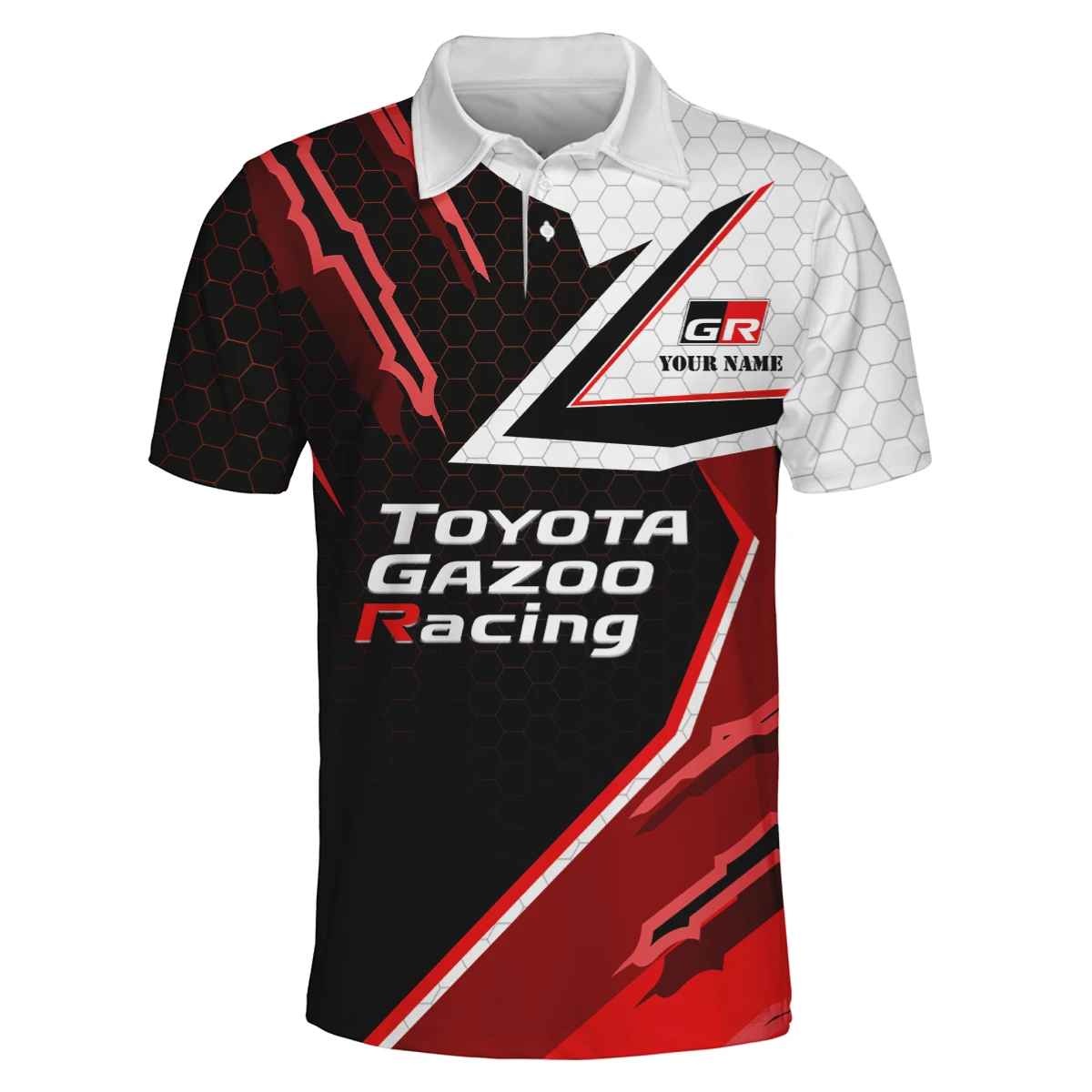 Toyota Gazoo Racing 3D Polo Shirt Custom Your Name Toyota Gazoo Racing 3D Polo Shirt Custom Your Name