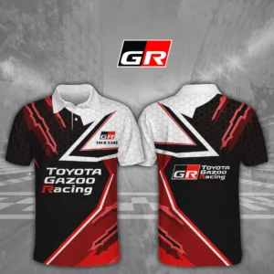Toyota Gazoo Racing 3D Polo Shirt Custom Your Name