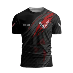 Corvette 3D T-Shirt Custom Your Name