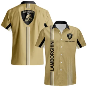 Performance Sport Vehicle Casual Shirt Button Up x Beach Shorts Full Set Custom Name