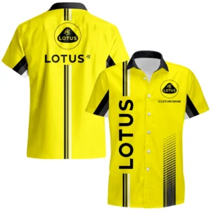 Lotus Cars Hawaiian Shirt x Beach Shorts Full Set Custom Name