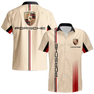 Porsche Hawaiian Shirt x Beach Shorts Full Set Custom Name