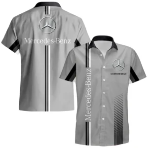 Mercedes-Benz Hawaiian Shirt x Beach Shorts Full Set Custom Name