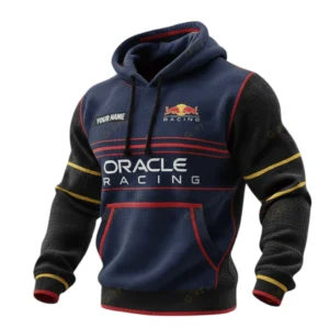 Oracle Red Bull Racing Waffle Pullover Hoodie 3D Personalized Name