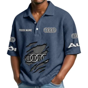 Audi Waffle Polo Shirt Custom Your Name