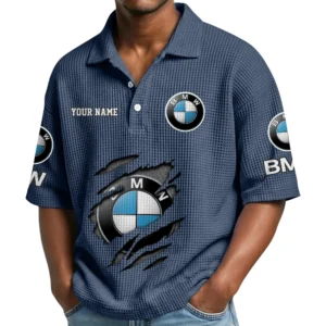 BMW Waffle Polo Shirt Custom Your Name