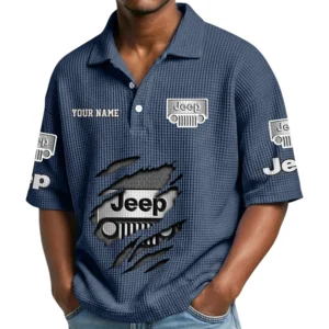 Jeep Waffle Polo Shirt Custom Your Name