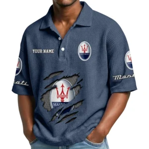 Maserati Waffle Polo Shirt Customize Your Name
