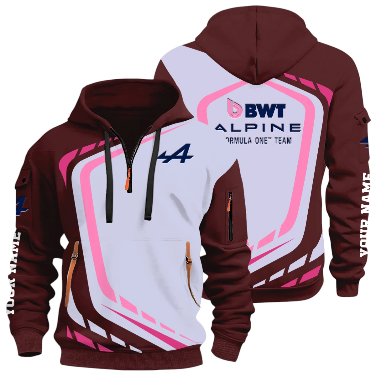 Endurance Car Lover Half Zip Hoodie, Casual Hoodie Multi Pocket TFSY26QZ3H037 – Red Wine – TEEFAVOS Endurance Car Lover Half Zip Hoodie, Casual Hoodie Multi Pocket TFSY26QZ3H037 – Red Wine – TEEFAVOS