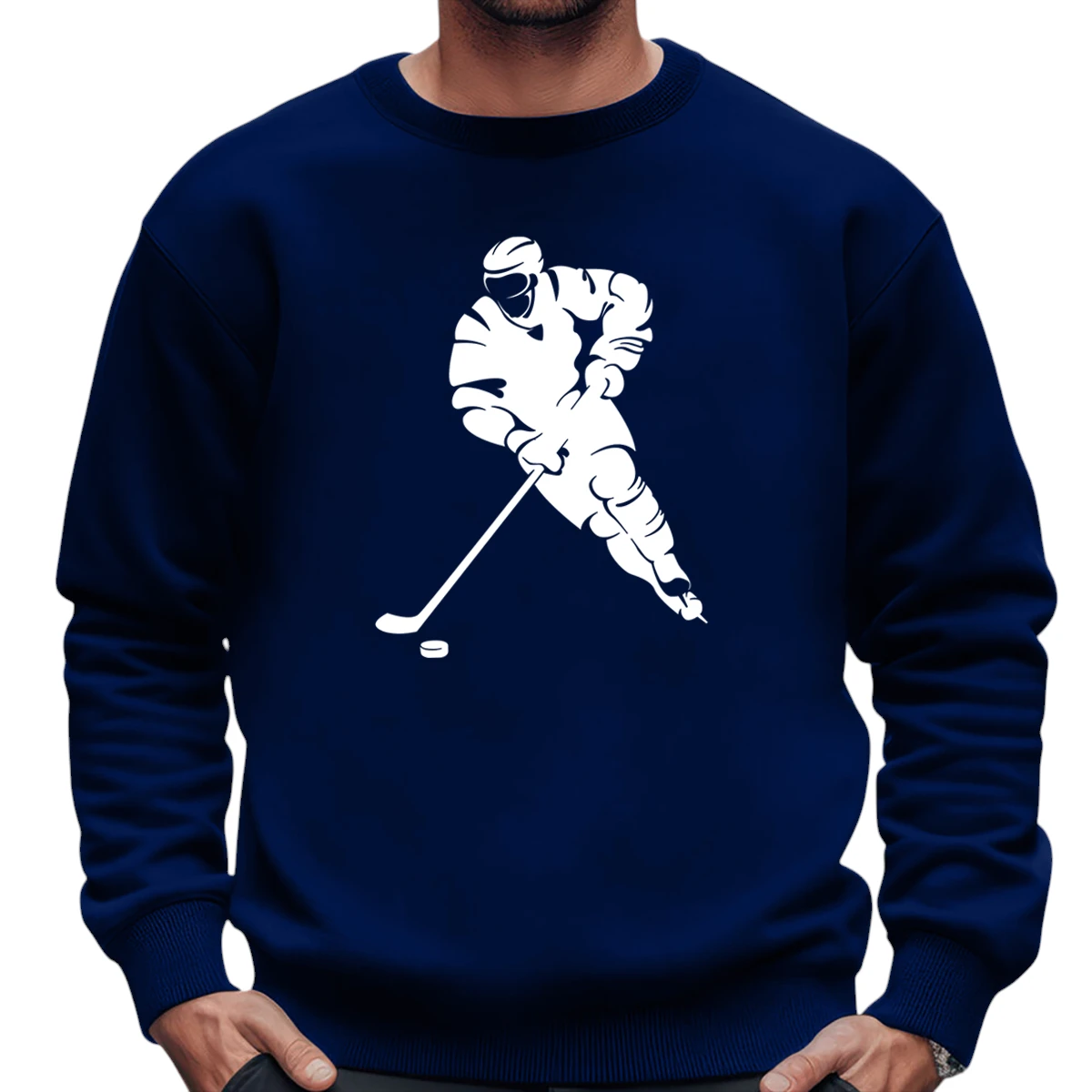I Love Playing Hockey Sweatshirt – Navy – TEEFAVOS I Love Playing Hockey Sweatshirt – Navy – TEEFAVOS