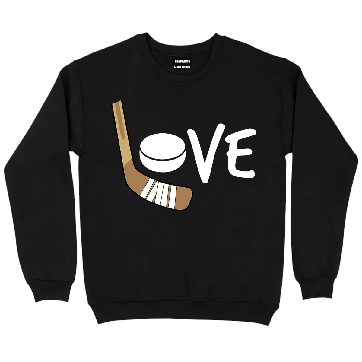 Love Hockey Sweatshirt – Black