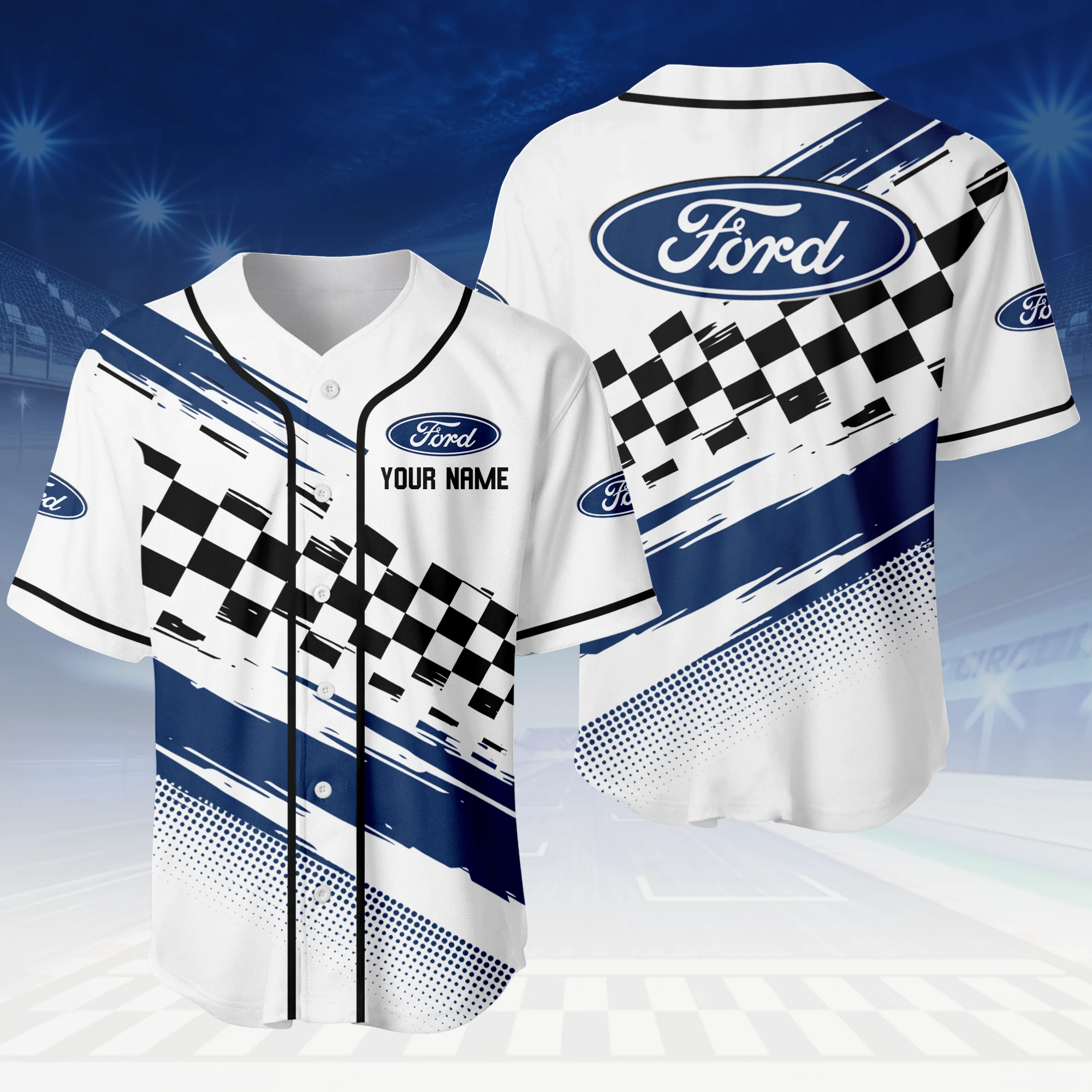 Off Road Car Baseball Jersey, Lightweight Comfort Button Up TFSY63BJ3D0011 – White – TEEFAVOS Off Road Car Baseball Jersey, Lightweight Comfort Button Up TFSY63BJ3D0011 – White – TEEFAVOS