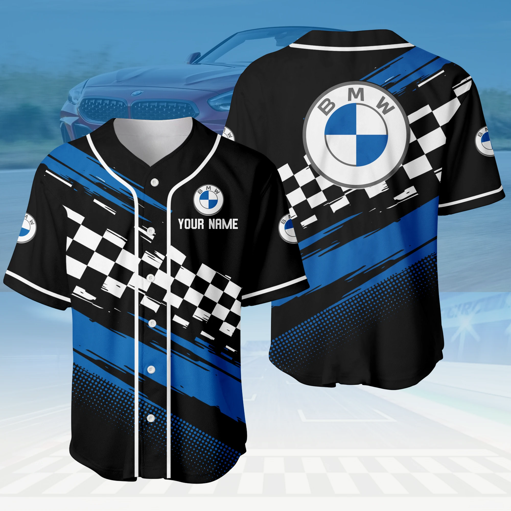 Off-Road Sedan Baseball Jersey, Lightweight Comfort Button Up TFSY63BJ3D003 – Black – TEEFAVOS Off-Road Sedan Baseball Jersey, Lightweight Comfort Button Up TFSY63BJ3D003 – Black – TEEFAVOS