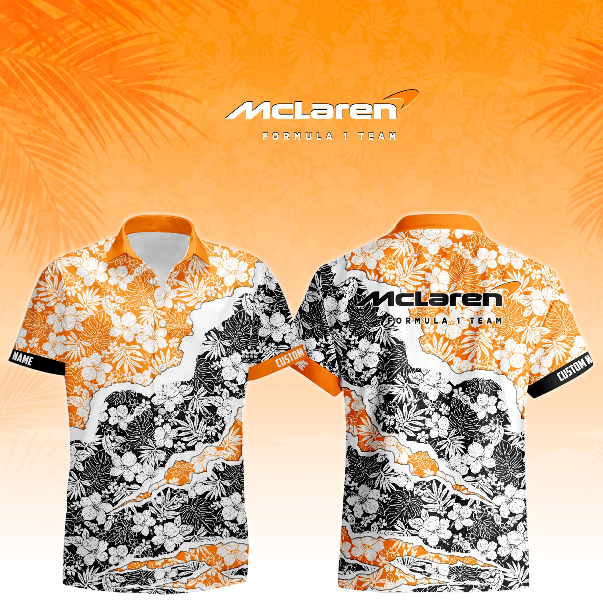 Performance Road Race Hawaiian Shirt, Casual Shirt Button Up TFSY7HW042 – Orange Black – TEEFAVOS Performance Road Race Hawaiian Shirt, Casual Shirt Button Up TFSY7HW042 – Orange Black – TEEFAVOS