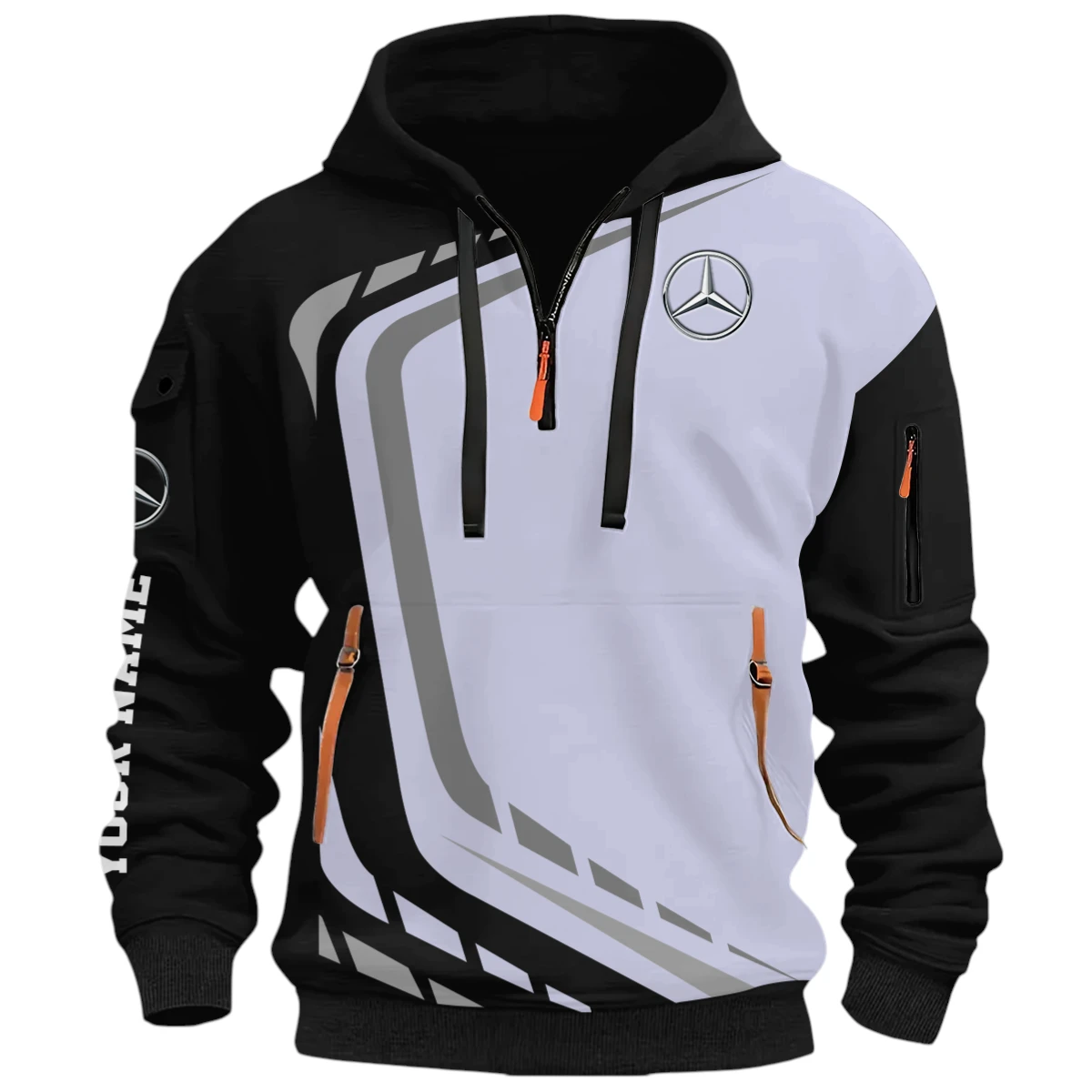 Performance Sport Vehicle Half Zip Hoodie, Casual Hoodie Multi Pocket TFSY26QZ3H011 – Black – TEEFAVOS Performance Sport Vehicle Half Zip Hoodie, Casual Hoodie Multi Pocket TFSY26QZ3H011 – Black – TEEFAVOS