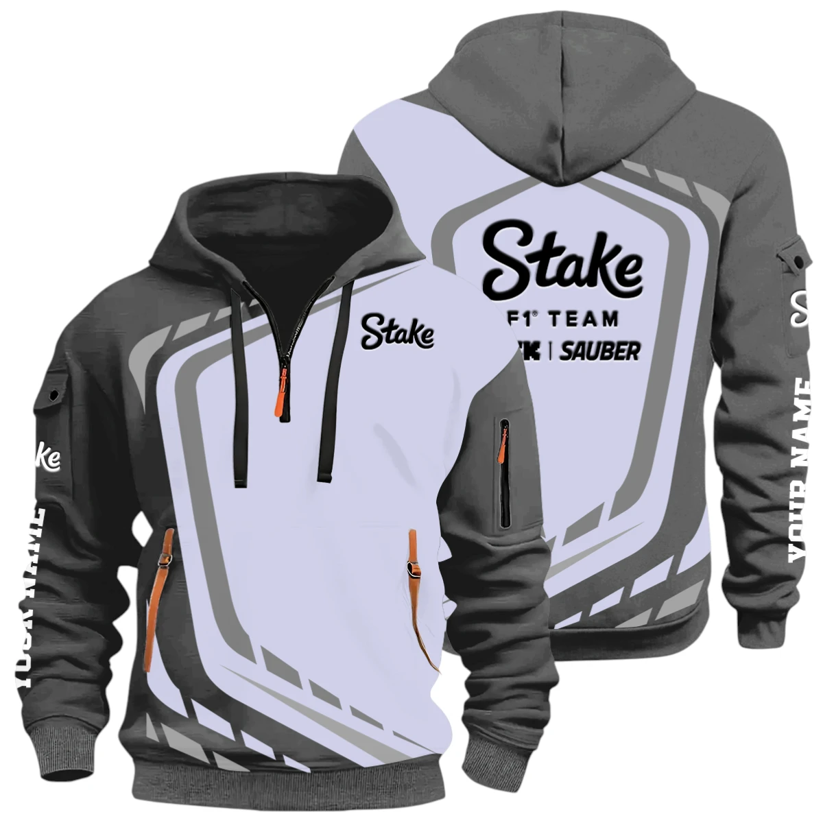 Road Race Half Zip Hoodie, Casual Hoodie Multi Pocket TFSY26QZ3H020 – Grey – TEEFAVOS Road Race Half Zip Hoodie, Casual Hoodie Multi Pocket TFSY26QZ3H020 – Grey – TEEFAVOS