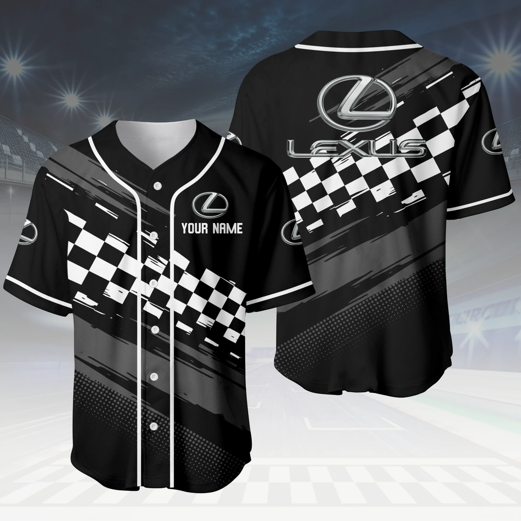 Sports Sedan Baseball Jersey, Lightweight Comfort Button Up TFSY63BJ3D0014 – Black – TEEFAVOS Sports Sedan Baseball Jersey, Lightweight Comfort Button Up TFSY63BJ3D0014 – Black – TEEFAVOS