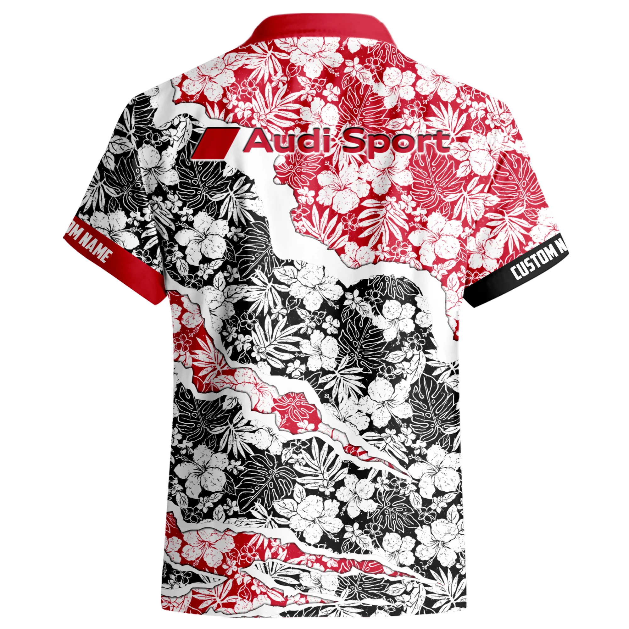 Sports Sedan Hawaiian Shirt, Casual Shirt Button Up TFSY7HW026 – Red Black – TEEFAVOS Sports Sedan Hawaiian Shirt, Casual Shirt Button Up TFSY7HW026 – Red Black – TEEFAVOS