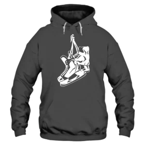 Hockey Shoes Hoodie - DarkGrey