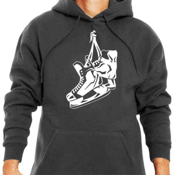Hockey Shoes Hoodie - DarkGrey