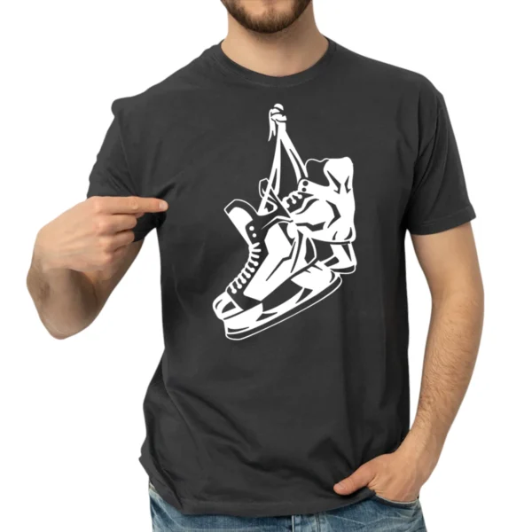 Hockey Shoes TShirt - DarkGrey