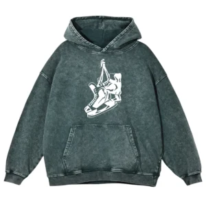 Hockey Shoes Washed Pullover Hoodie