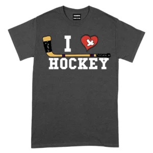 I Love Hockey TShirt - DarkGrey