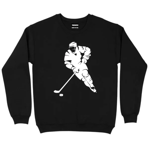 I Love Playing Hockey Sweatshirt - Black