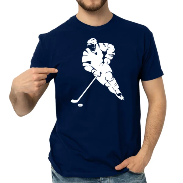 I Love Playing Hockey TShirt - Navy