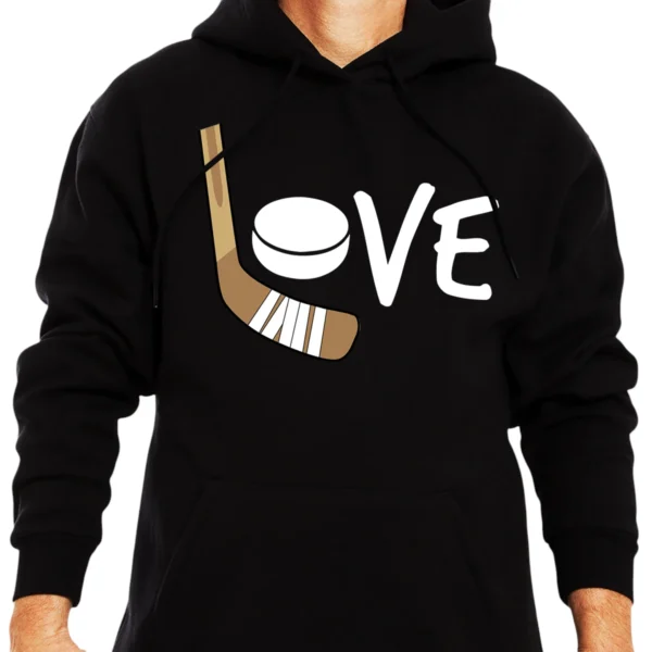 Love Hockey Hoodie - Black