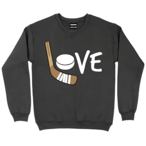 Love Hockey Sweatshirt - DarkGrey