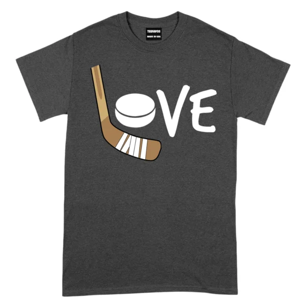 Love Hockey TShirt - DarkGrey