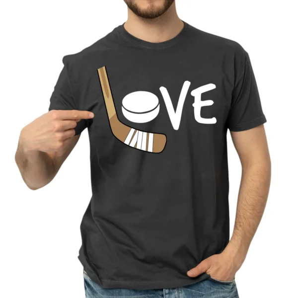 Love Hockey TShirt - DarkGrey