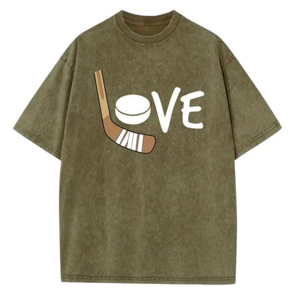 Love Hockey Washed Tshirts