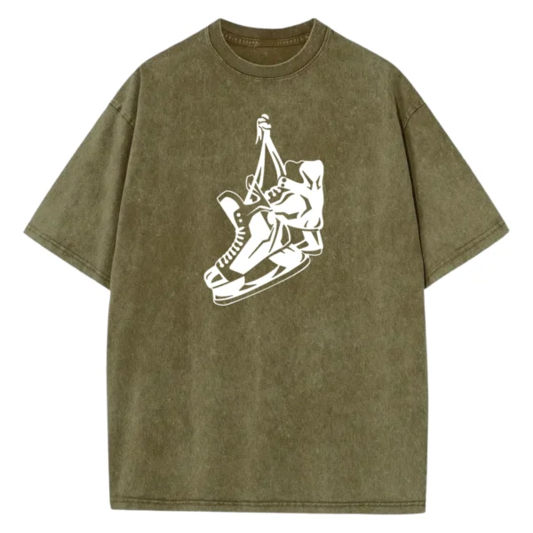 Hockey Shoes Washed Tshirts