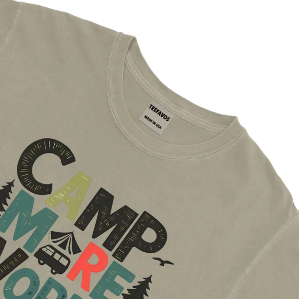 Camp More Worry Less Unisex Comfort Colors T-shirts