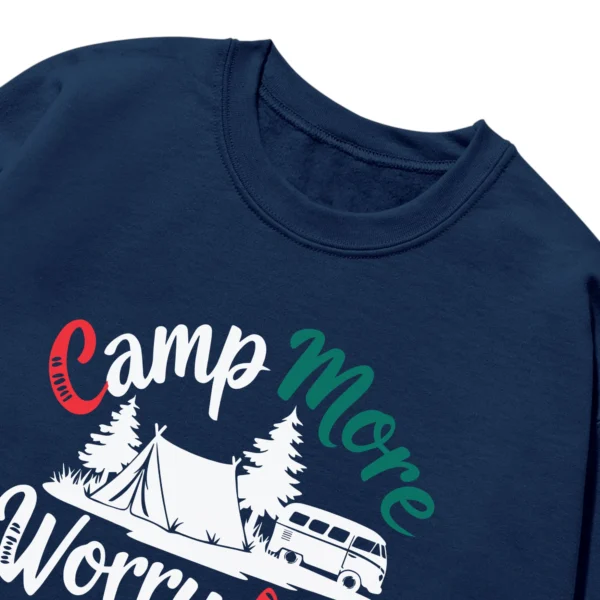 Camp More Worry Less Vintage Unisex Sweatshirt