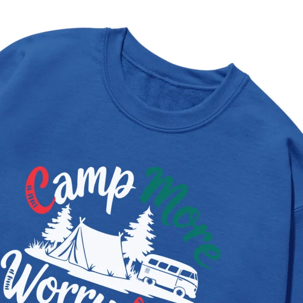 Camp More Worry Less Vintage Unisex Sweatshirt