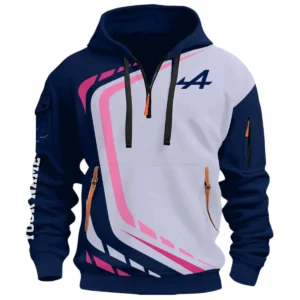 Endurance Car Lover Half Zip Hoodie, Casual Hoodie Multi Pocket TFSY26QZ3H036 – Navy