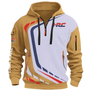 Motocross Half Zip Hoodie, Casual Hoodie Multi Pocket TFSY26QZ3H040 – Khaki