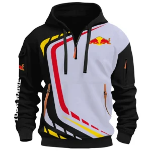 High-Speed Vehicle Half Zip Hoodie, Casual Hoodie Multi Pocket TFSY26QZ3H017 – Black