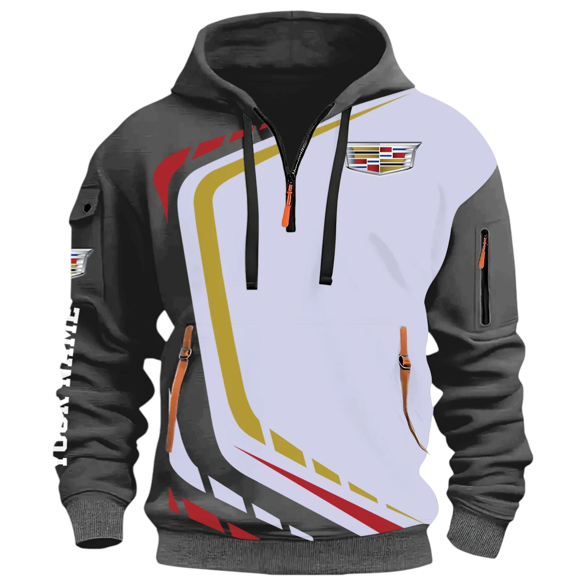 SUV Half Zip Hoodie, Casual Hoodie Multi Pocket TFSY26QZ3H003 – Grey SUV Half Zip Hoodie, Casual Hoodie Multi Pocket TFSY26QZ3H003 – Grey