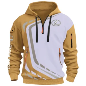 Sports Sedan Half Zip Hoodie, Casual Hoodie Multi Pocket TFSY26QZ3H054 – Khaki