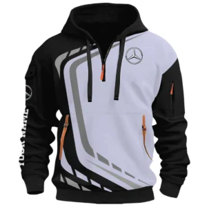 Performance Sport Vehicle Half Zip Hoodie, Casual Hoodie Multi Pocket TFSY26QZ3H011 – Black