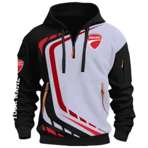 Sport Rider Half Zip Hoodie, Casual Hoodie Multi Pocket TFSY26QZ3H023 – Black