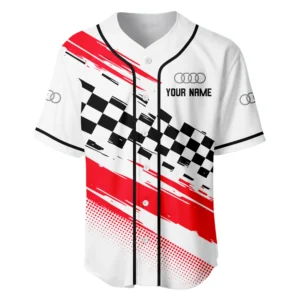 Vehicles Baseball Jersey, Lightweight Comfort Button Up TFSY63BJ3D001 – White
